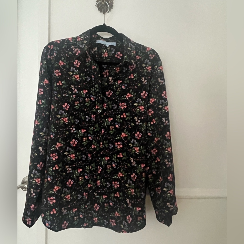 Hill House Home Malone Blouse in Berry Crepe, NWOT